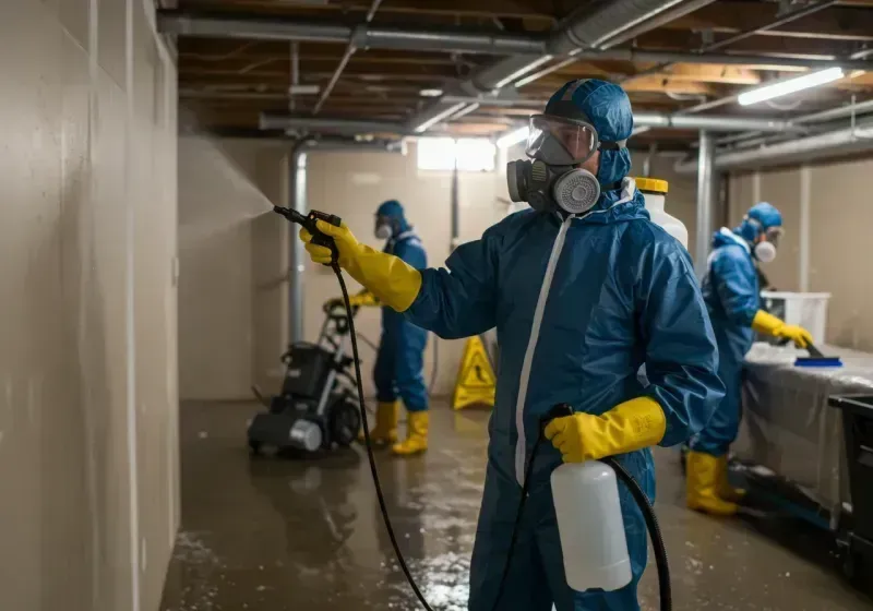 Basement Sanitization and Antimicrobial Treatment process in Colfax, IA